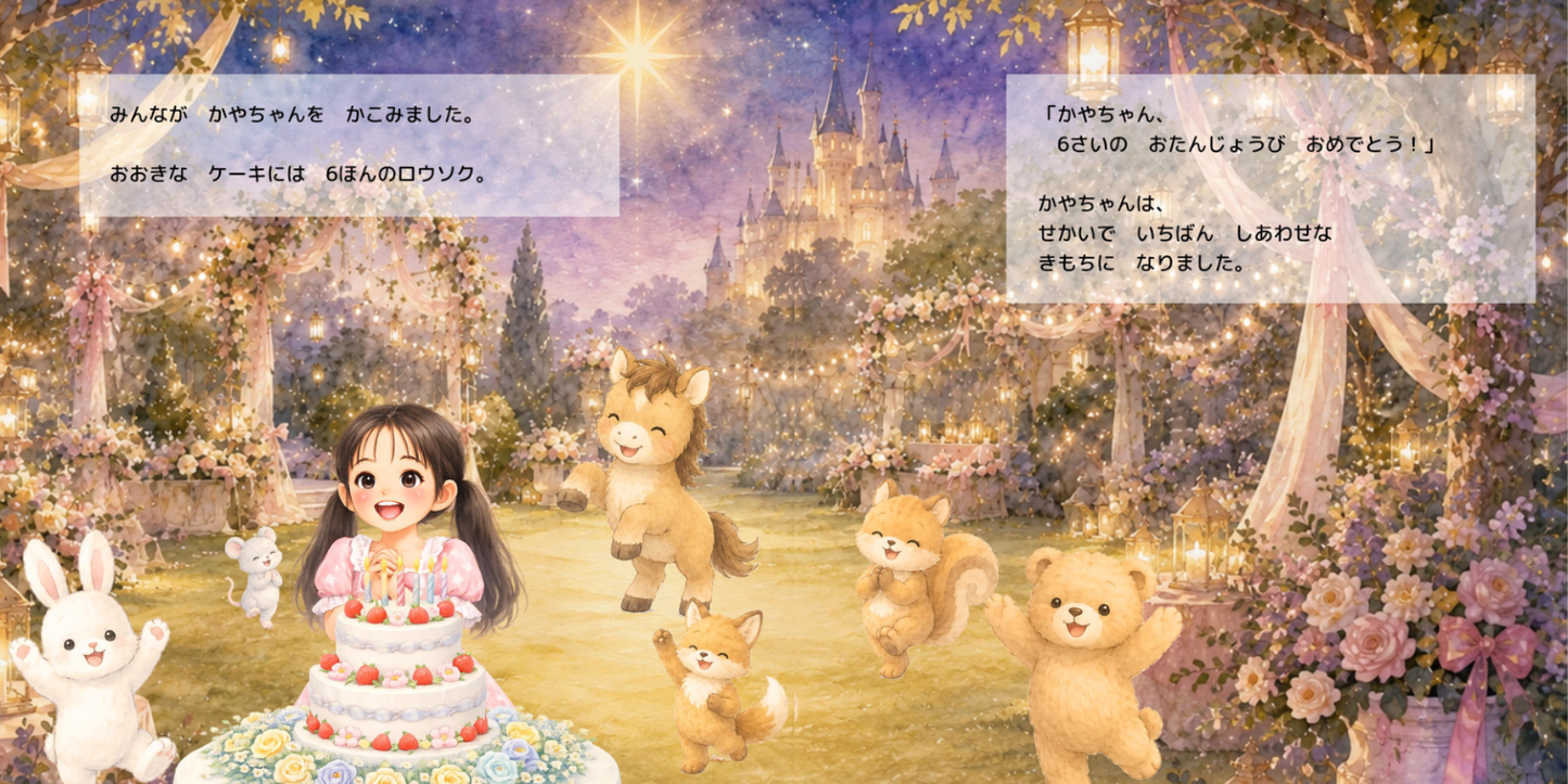 ◯◯の まほうの バースデー（4-9歳向けお誕生日絵本）