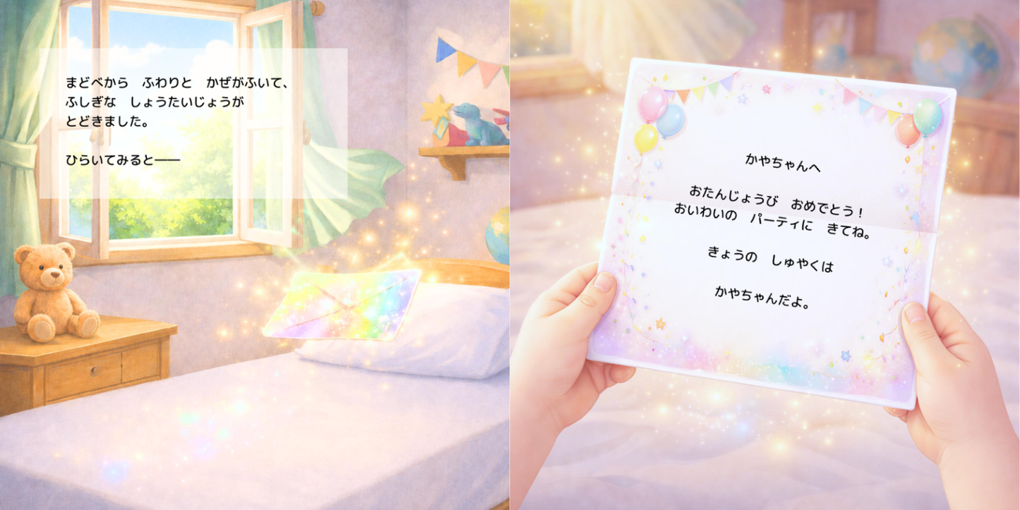 ◯◯の まほうの バースデー（4-9歳向けお誕生日絵本）