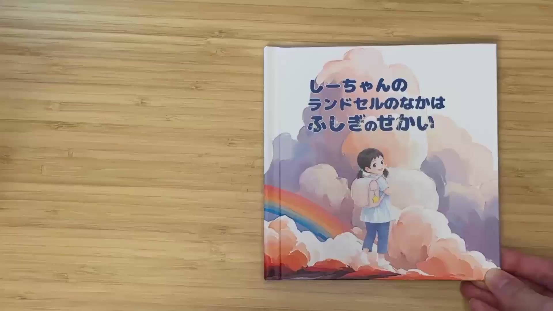 動画を読み込む: 入学祝い向けオーダーメイド絵本の全ページを見せる動画